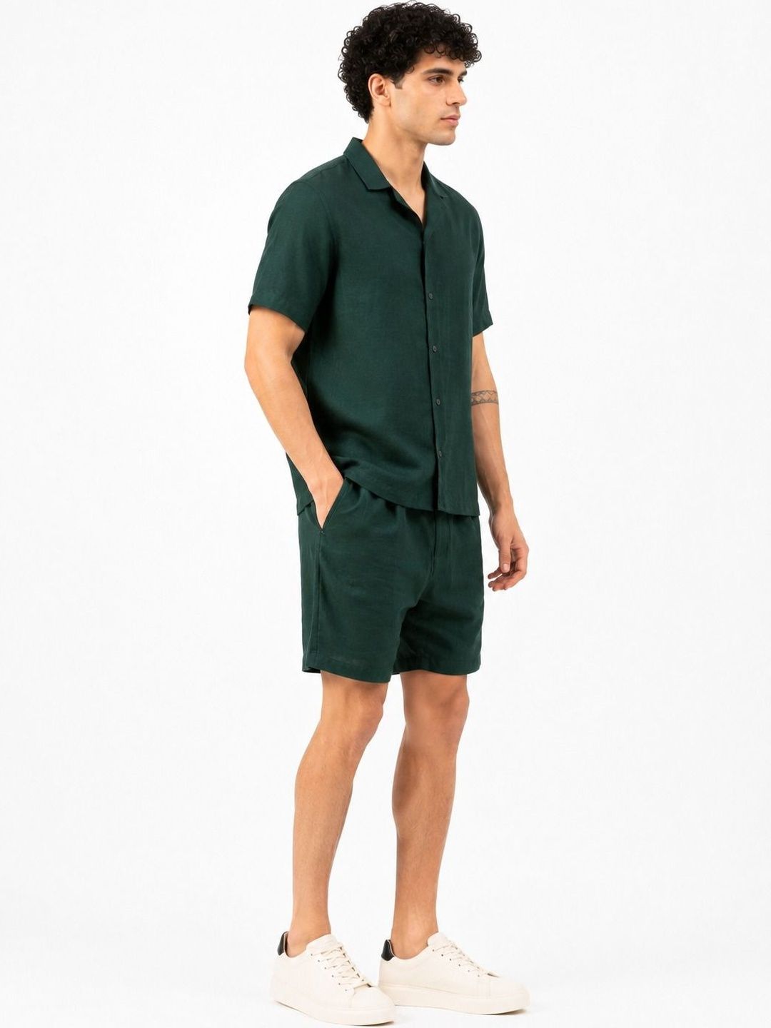 Solid Shirt with Shorts
