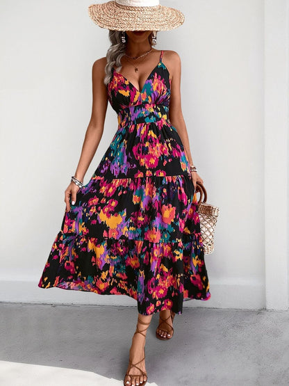 Print Fit & Flare Midi Dress