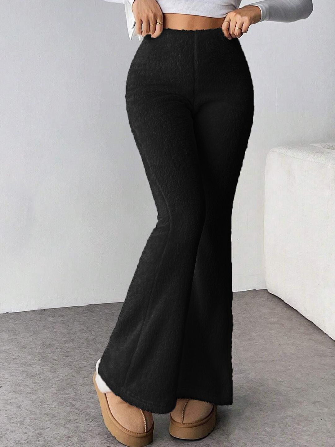 Women High-Rise Easy Wash Trousers