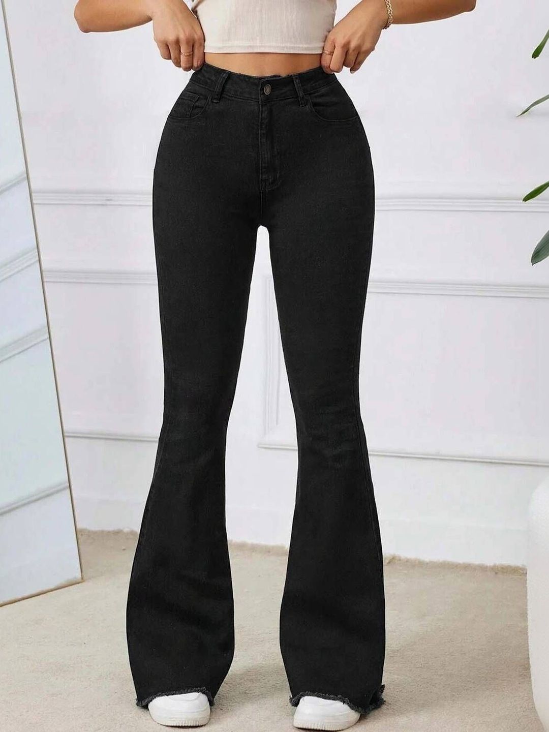 NOWI Women Bootcut High-Rise Stretchable Jeans