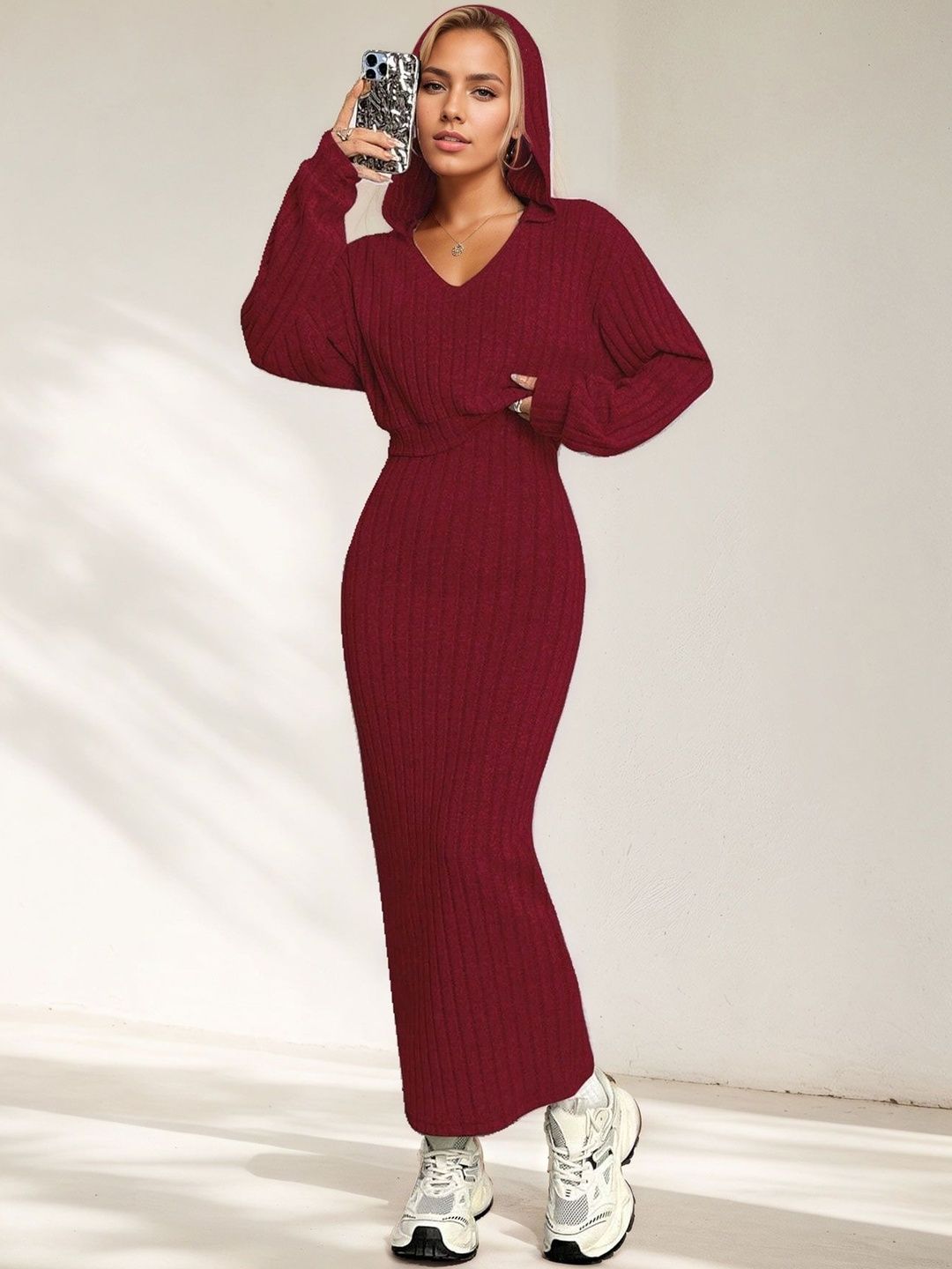 NOWI V-Neck Sweatshirt & Skirt Co-Ords