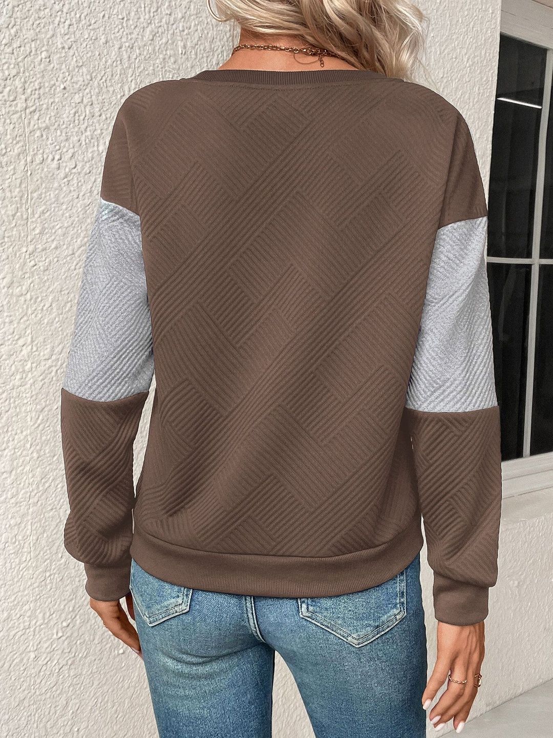 Women Colourblocked Sweatshirt