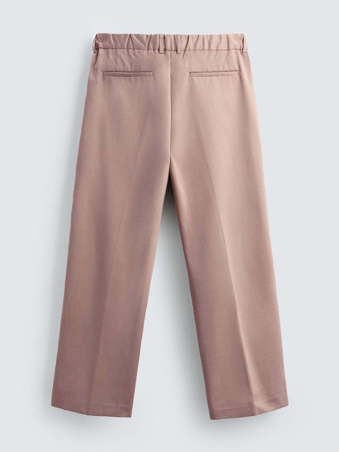 Men Pleated Trousers in pink, relaxed fit, solid color, perfect for casual and comfortable wear, featuring a Korean pants style.