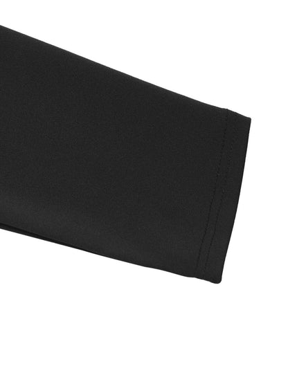 Women's Black Colourblocked Off-Shoulder Sheath Maxi Dress