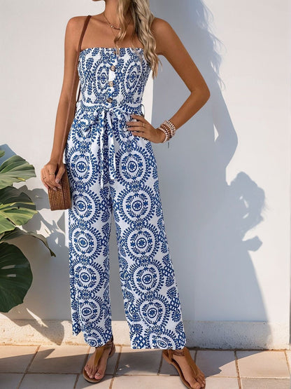 Printed Basic Jumpsuit