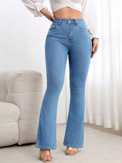 Women Bootcut High-Rise Light Fade Stretchable Jeans