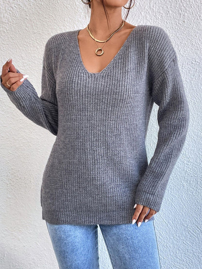 Women Ribbed Pullover
