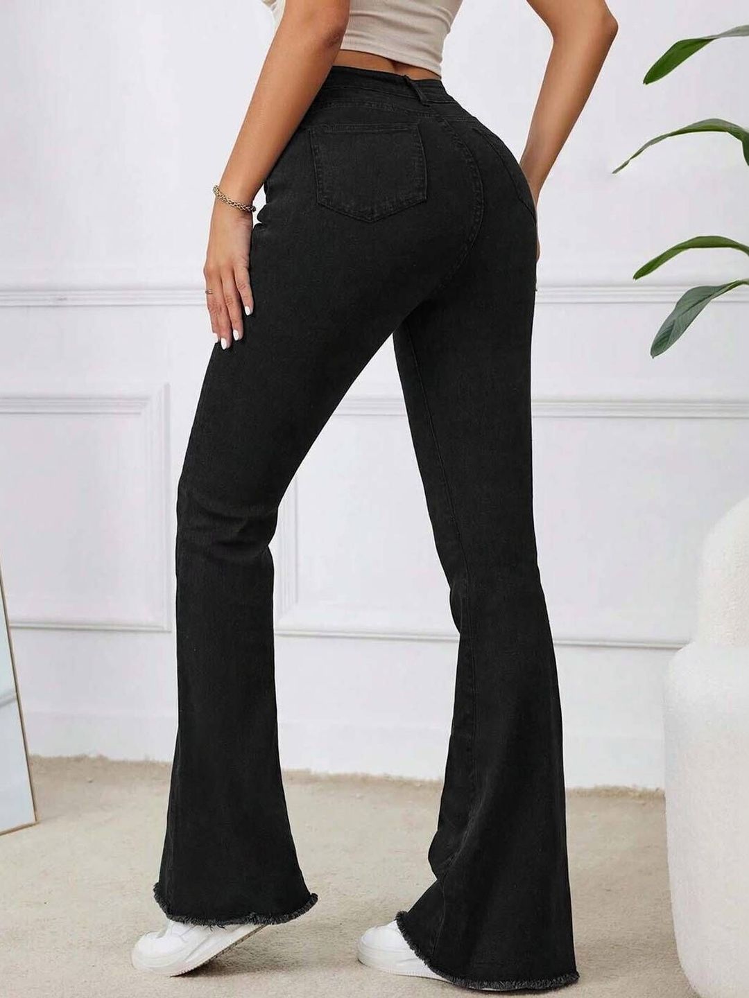 NOWI Women Bootcut High-Rise Stretchable Jeans