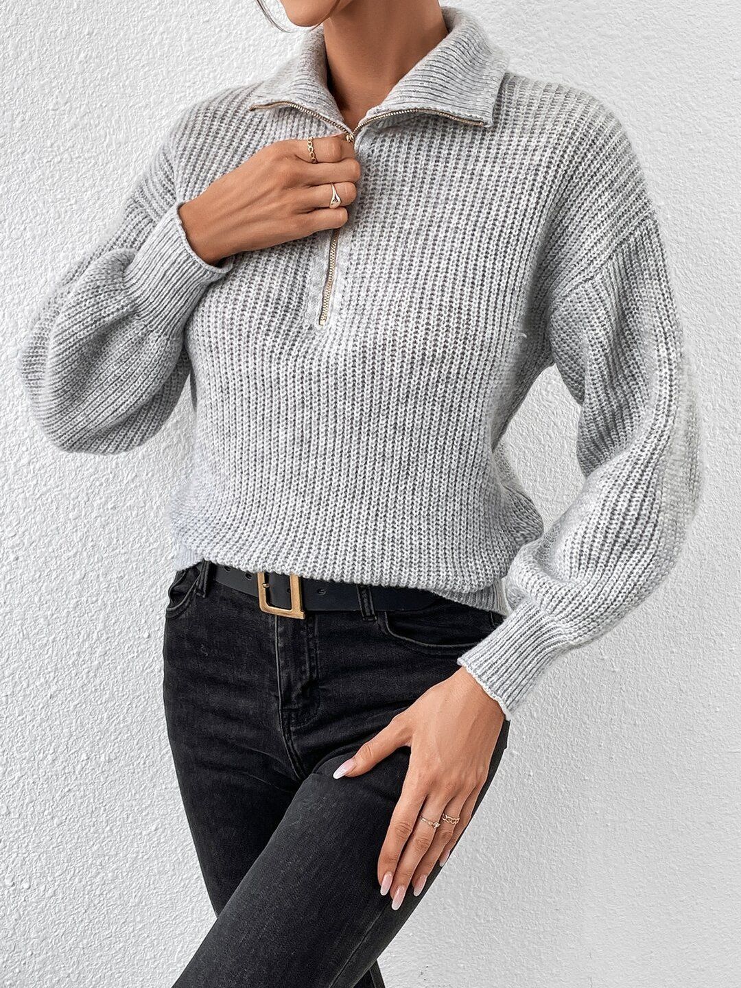 Women Ribbed Pullover