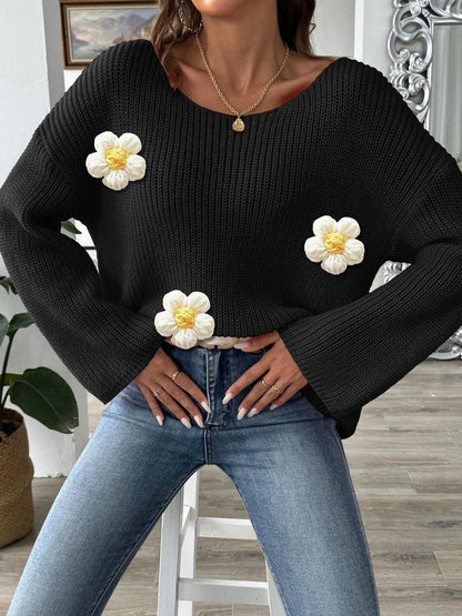 Women Pullover with Applique Detail