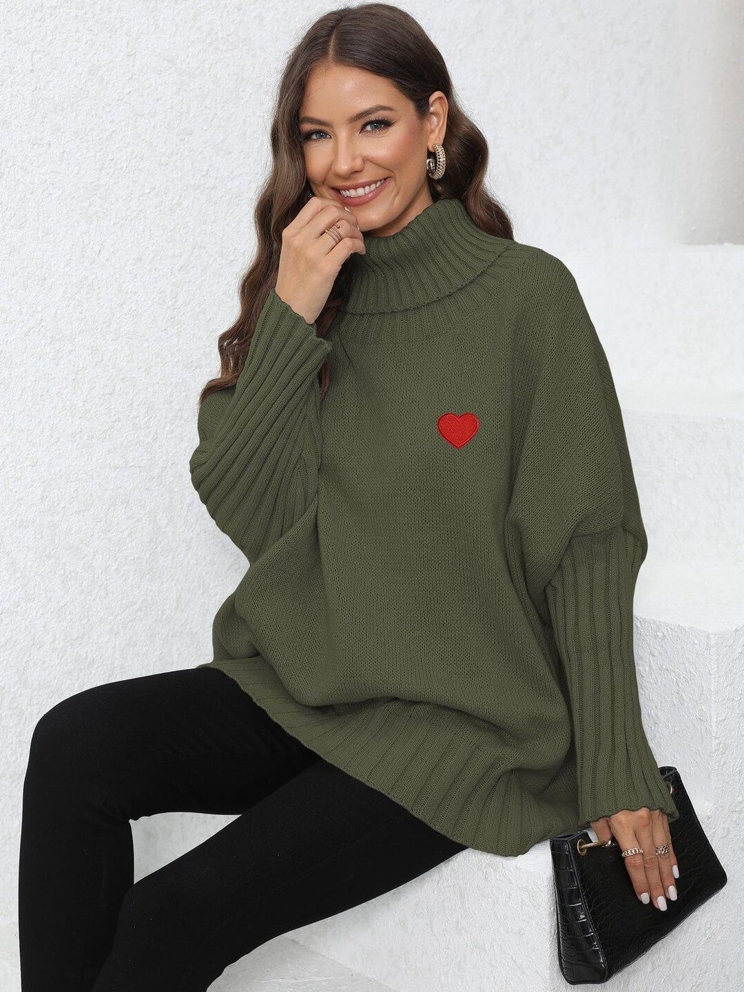 Women Pullover with Embroidered Detail