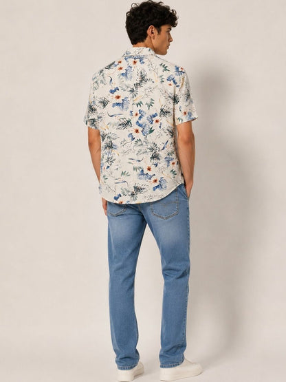 Men Standard Floral Printed Casual Shirt