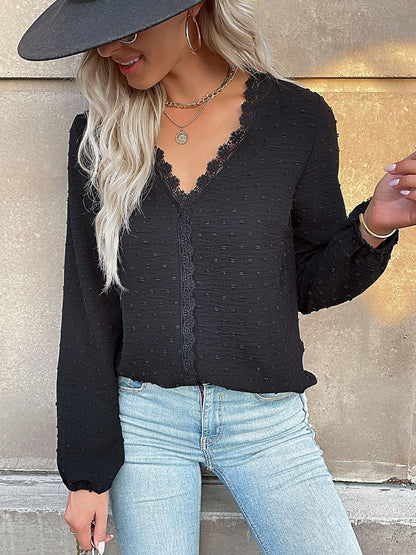Women's Black Cotton Top Printed Regular Fit