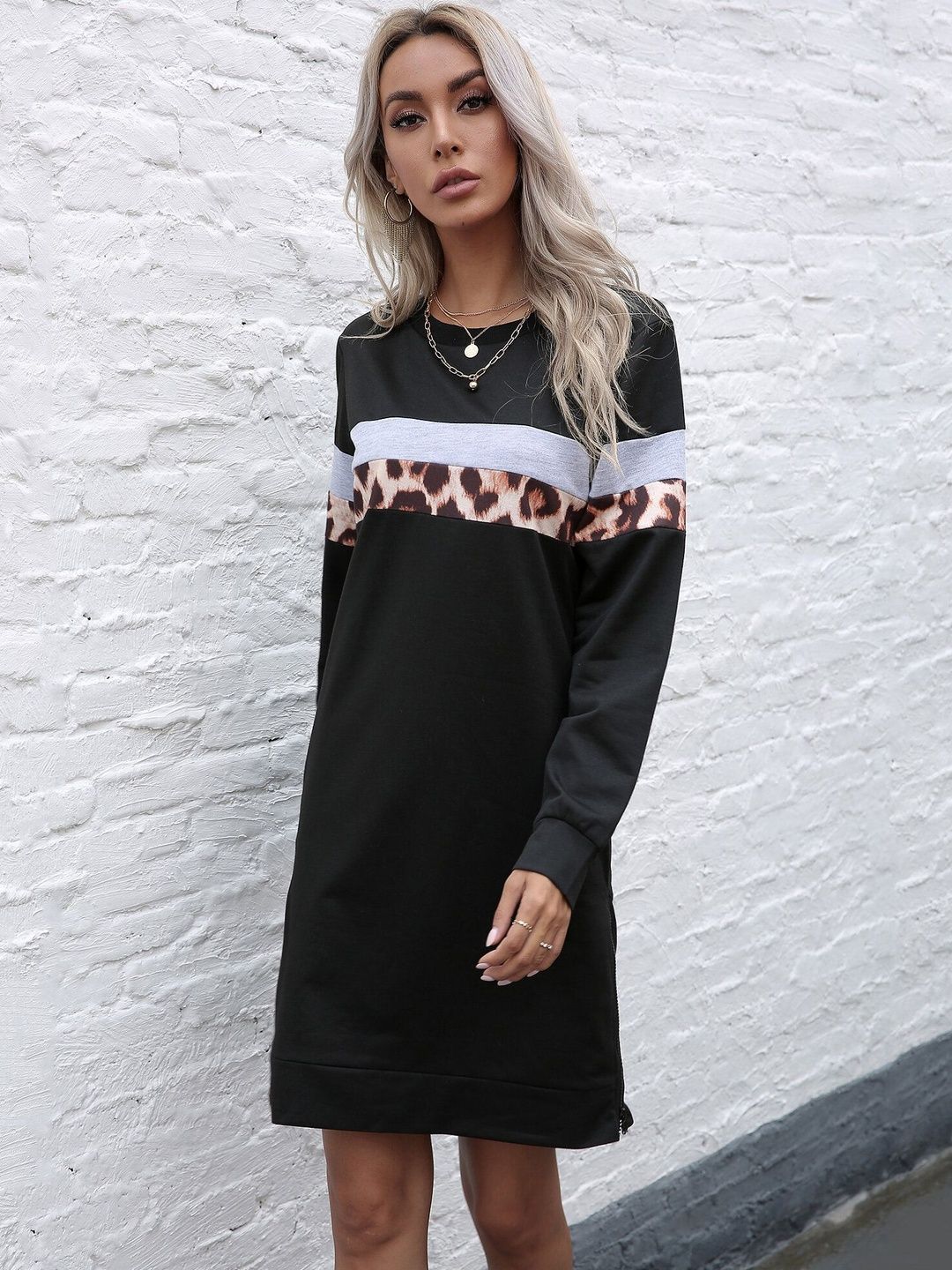 Women Colourblocked Sweatshirt