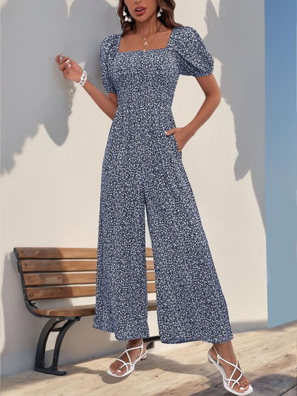 Printed Culotte Jumpsuit