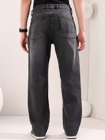 Men Straight Fit Mid-Rise Light Fade Jeans