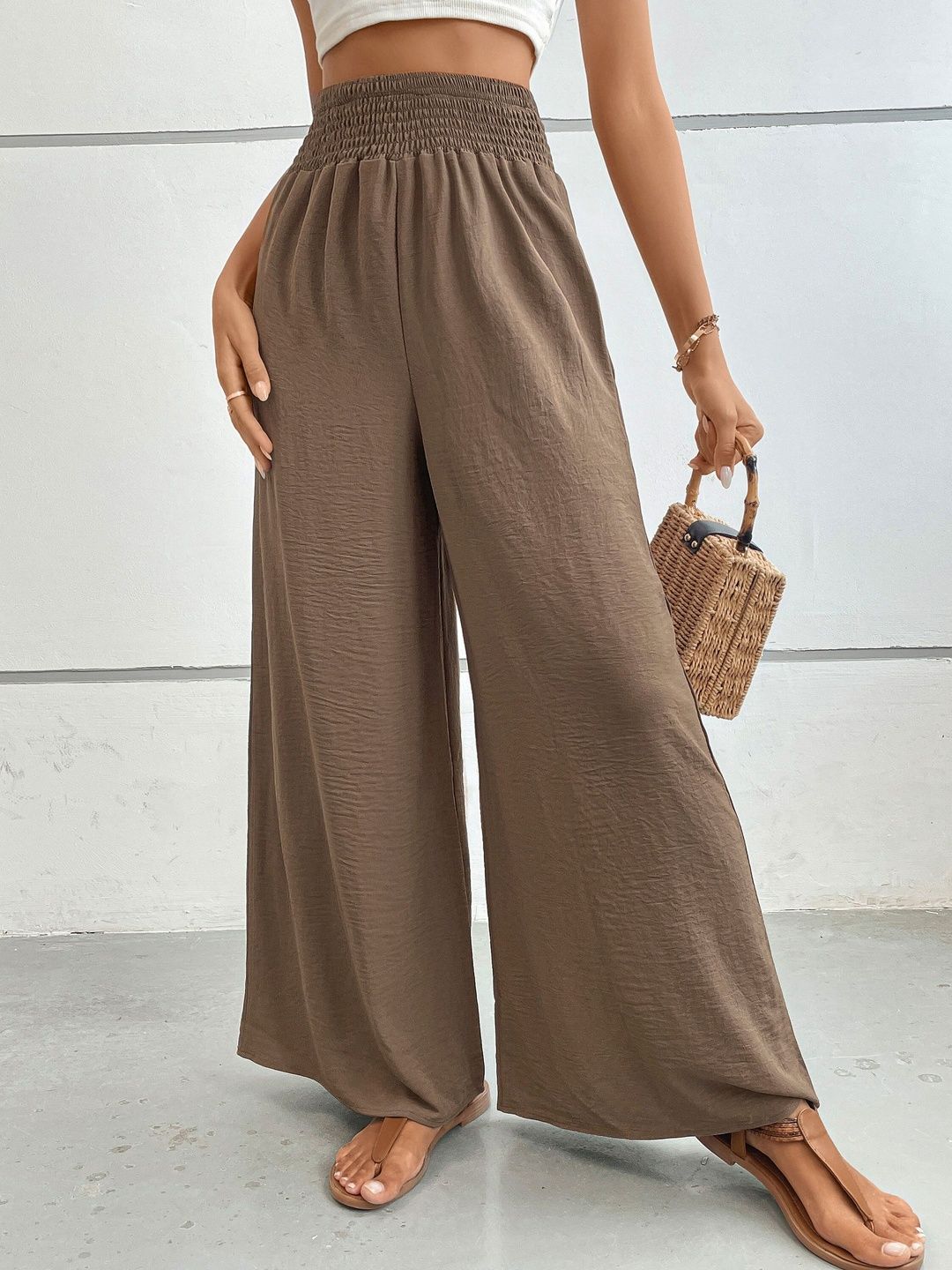 Women High-Rise Trousers