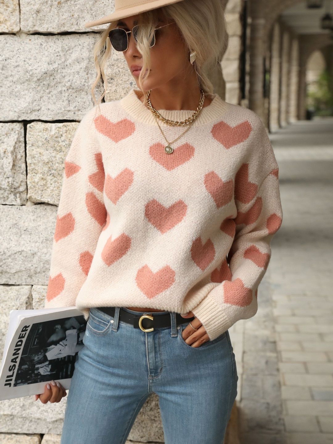 Women's Nowi Women Printed Pullover Blend Regular Fit