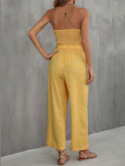 Printed Culotte Jumpsuit