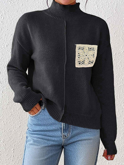 Women Pullover with Embroidered Detail