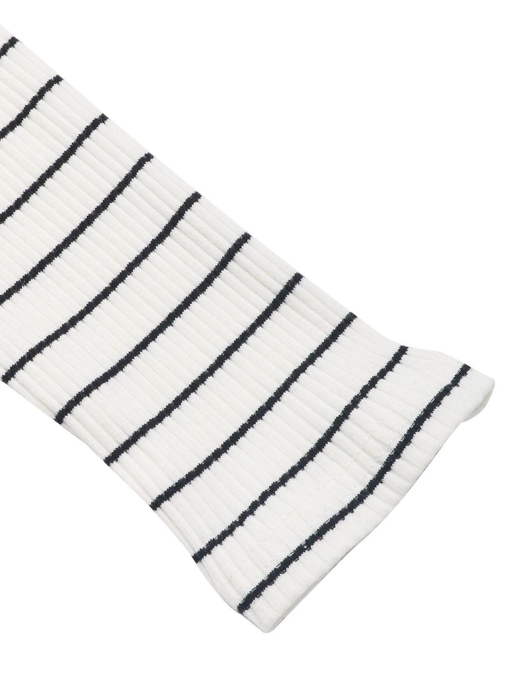 Striped Cotton Round Neck Bodysuit