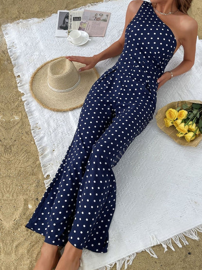 Printed Basic Jumpsuit with Layered