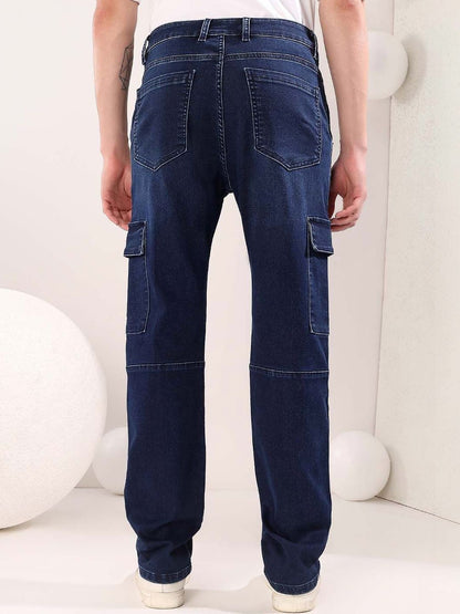 Men Straight Fit Mid-Rise Jeans