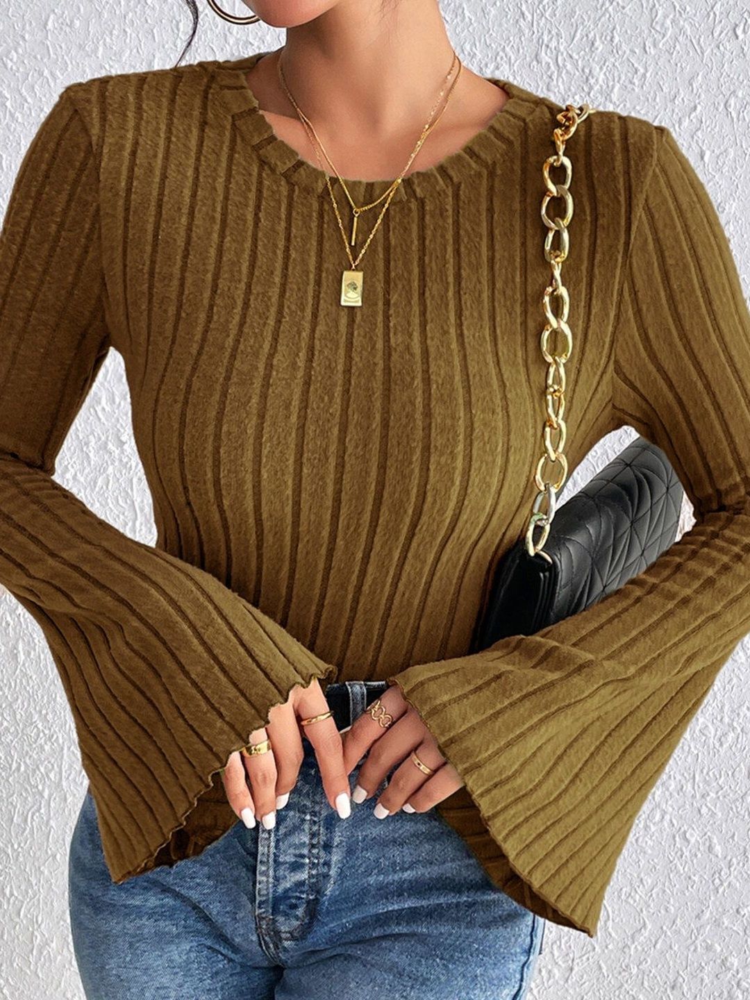 Women Ribbed Pullover
