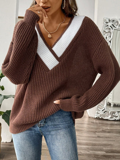 Women Colourblocked Pullover