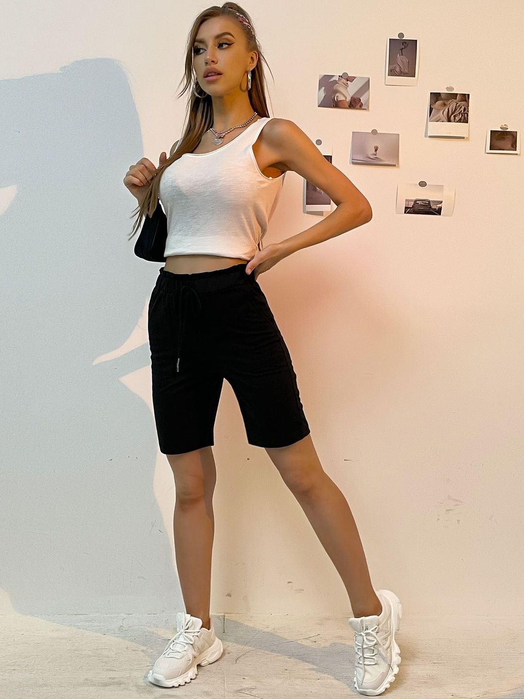 Fashion Shorts in Black Style 56 - Nowi Korean Fashion