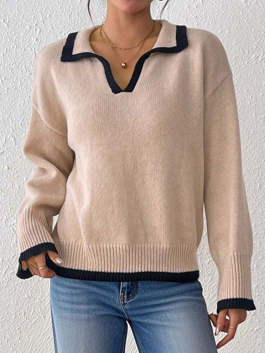 Women Colourblocked Pullover
