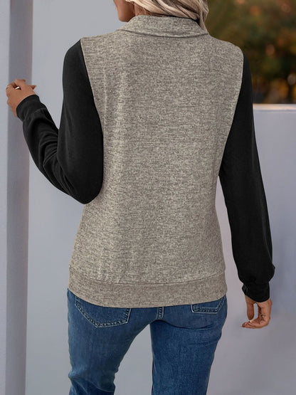Women Colourblocked Sweatshirt