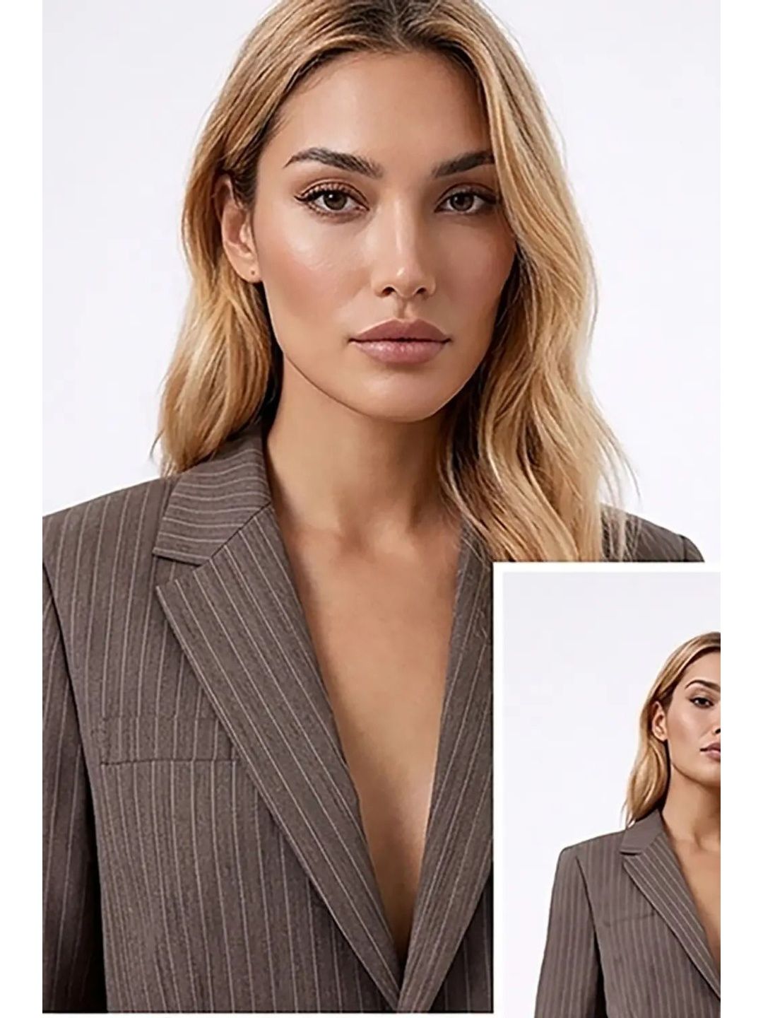 Striped Coat with Trousers