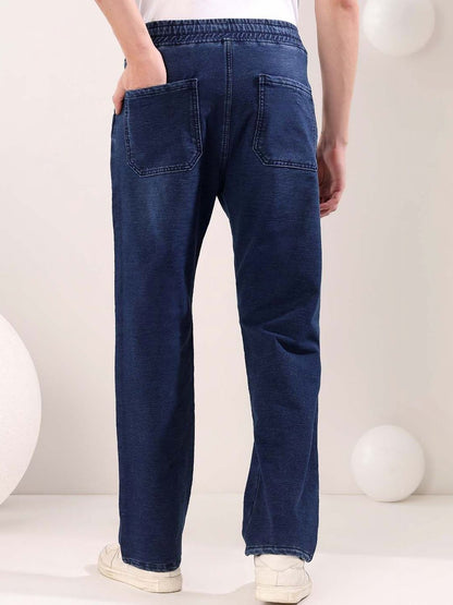 Men Straight Fit Mid-Rise Jeans