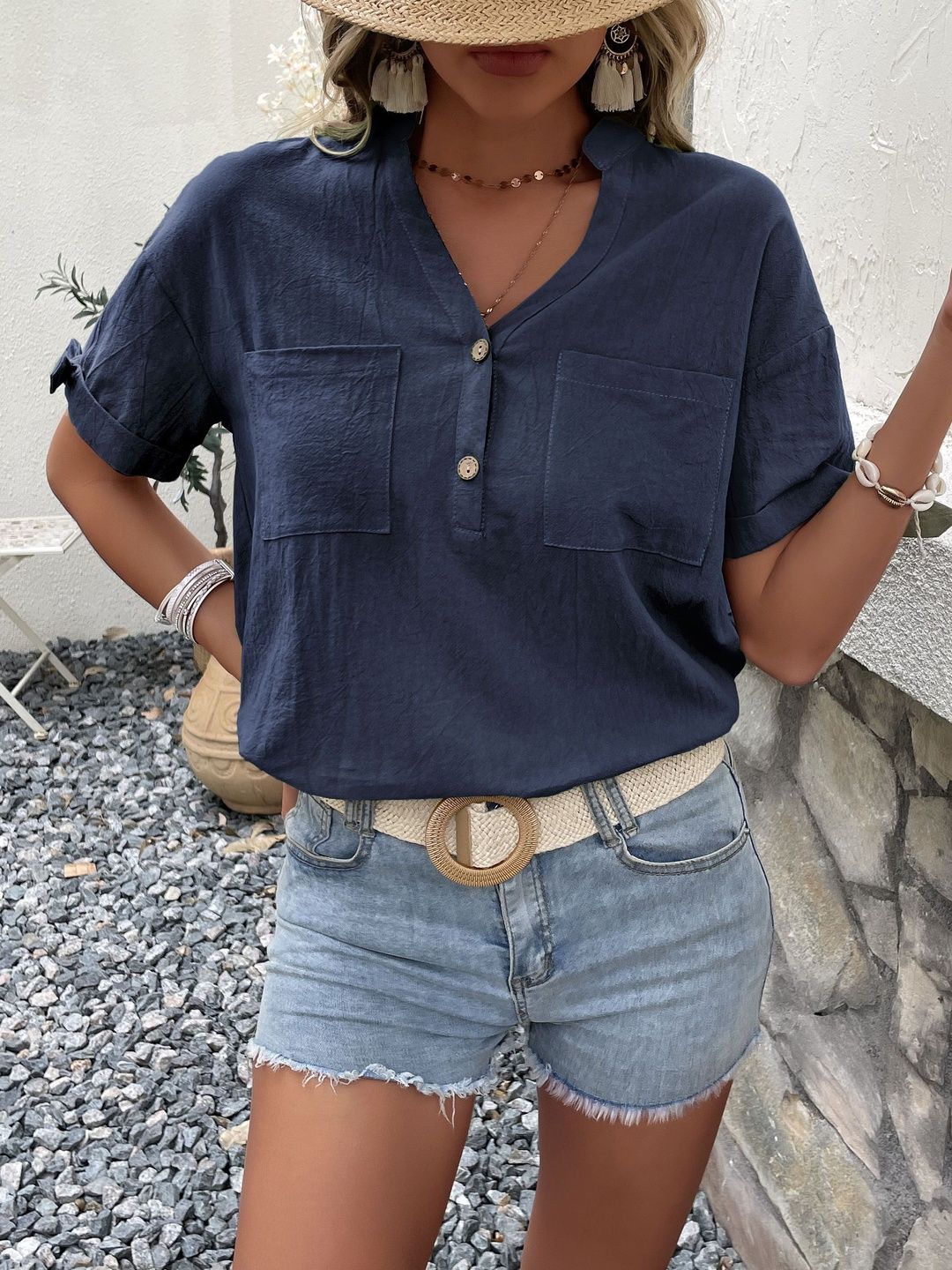 Cotton Top Style 878 - Nowi Korean Fashion