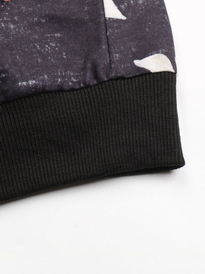 Women's Black Floral Bomber Jacket