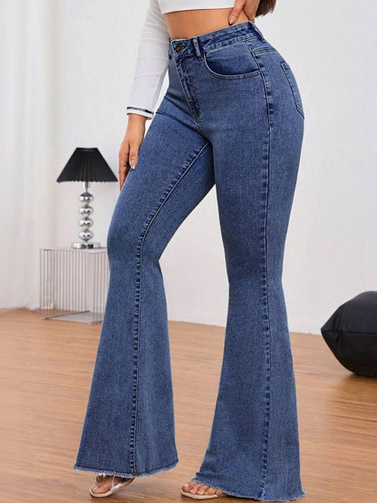 Women Bootcut High-Rise Light Fade Stretchable Jeans