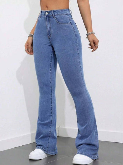 Women Bootcut High-Rise Stretchable Jeans