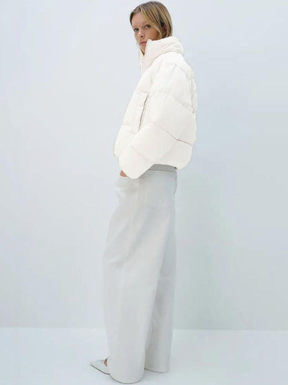 NOWI Women Lightweight Crop Puffer Jacket