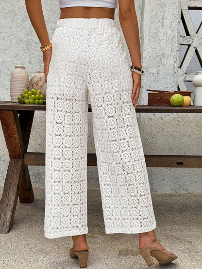 Women Textured Embellished Loose Fit Non Iron Trousers