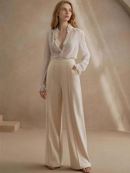 Women Wrinkle Free Trousers