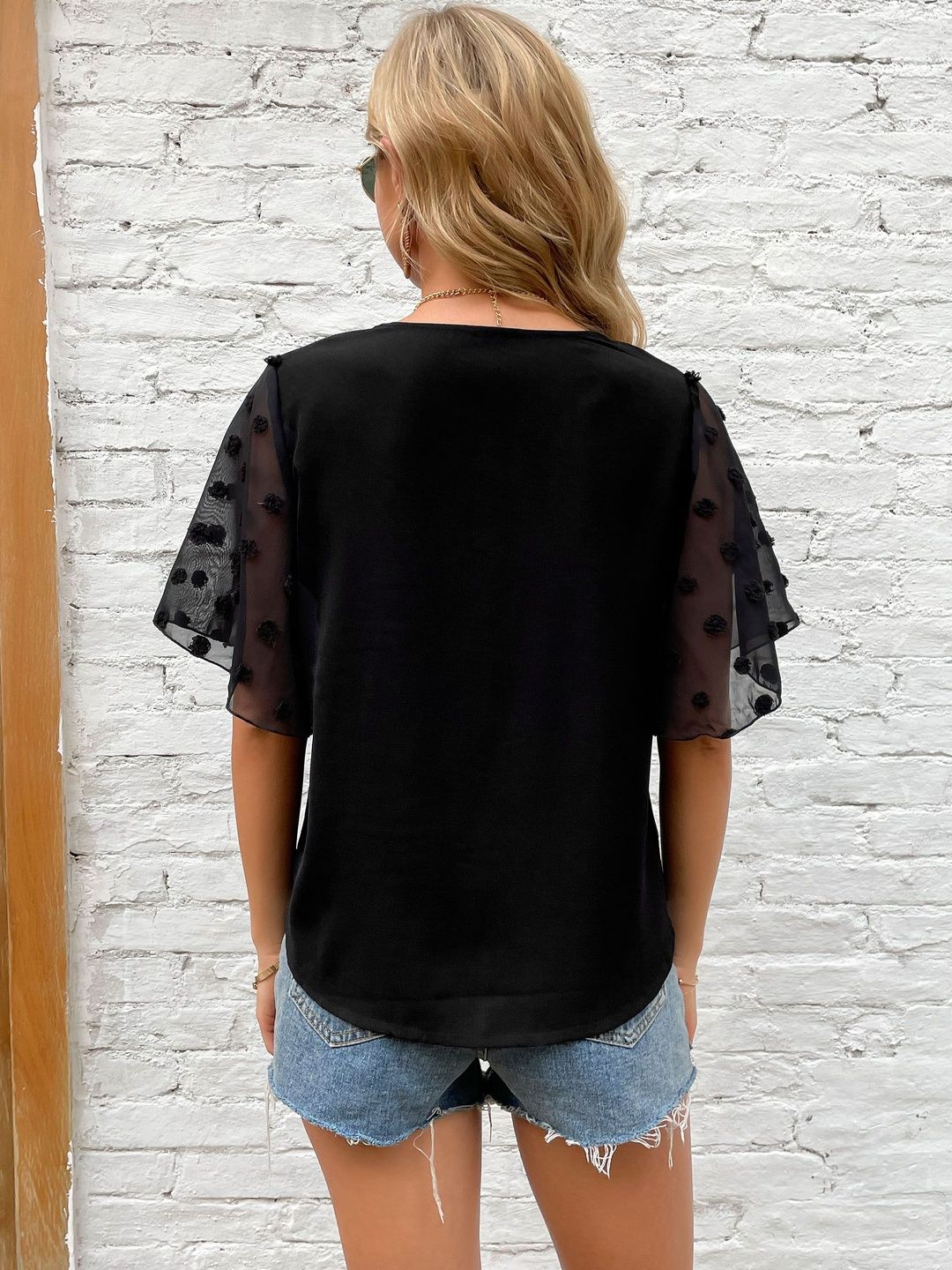 Flutter Sleeve Top
