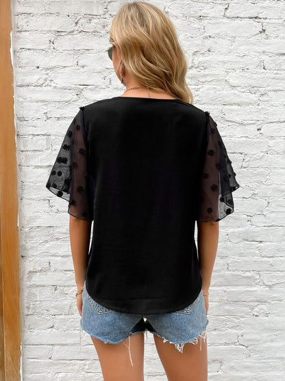 Flutter Sleeve Top
