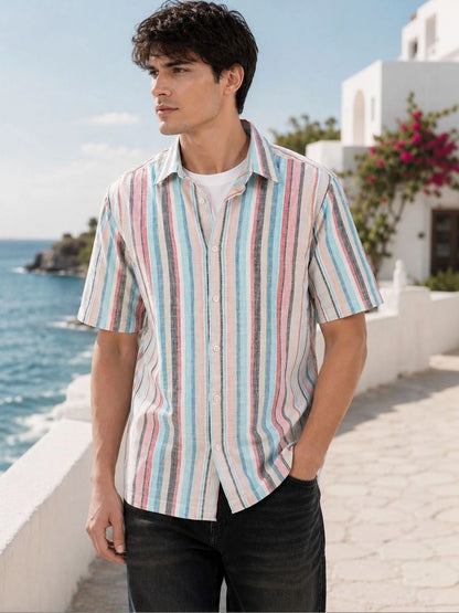 Men Striped Casual Shirt