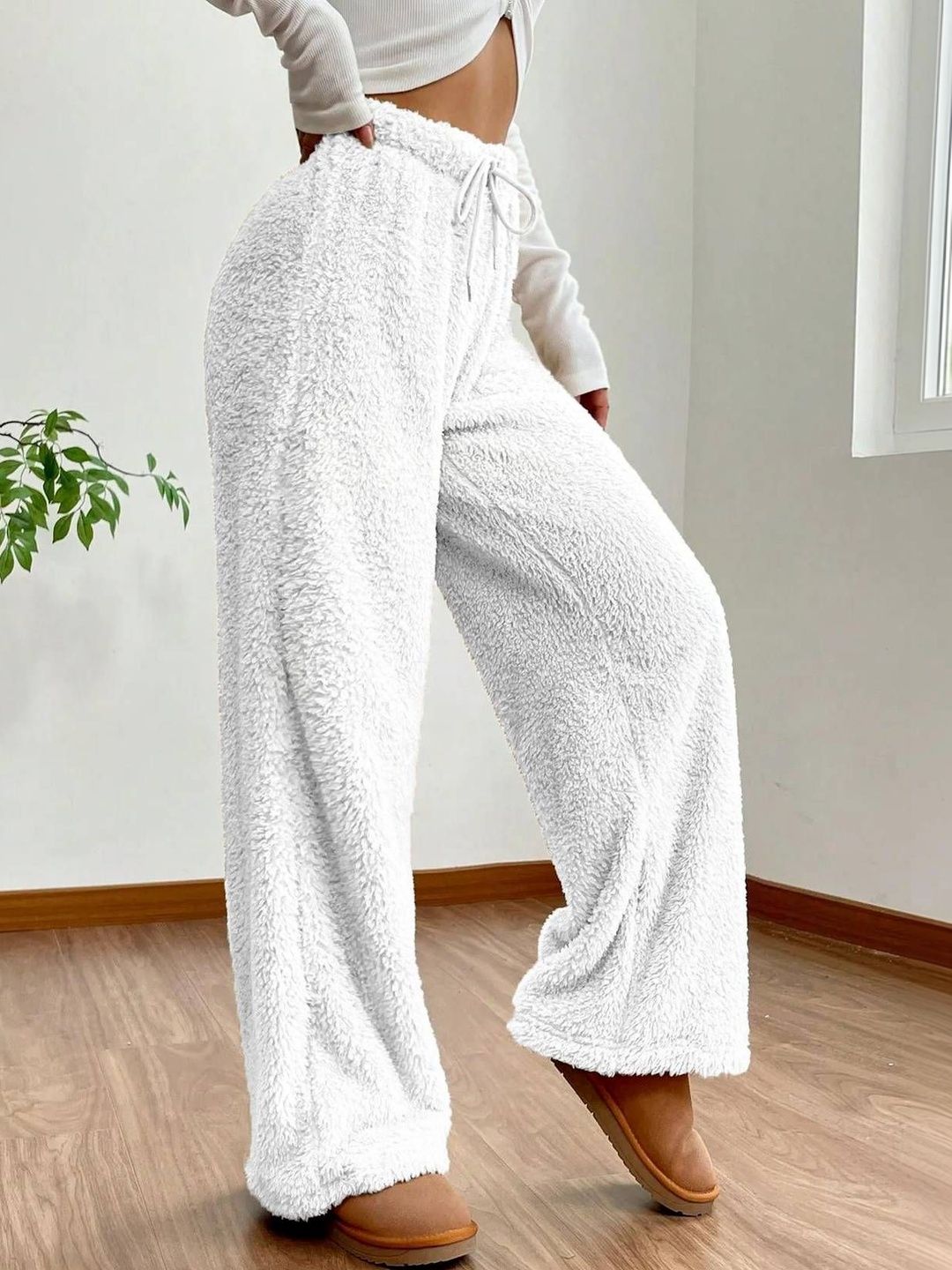 Women High-Rise Easy Wash Trousers