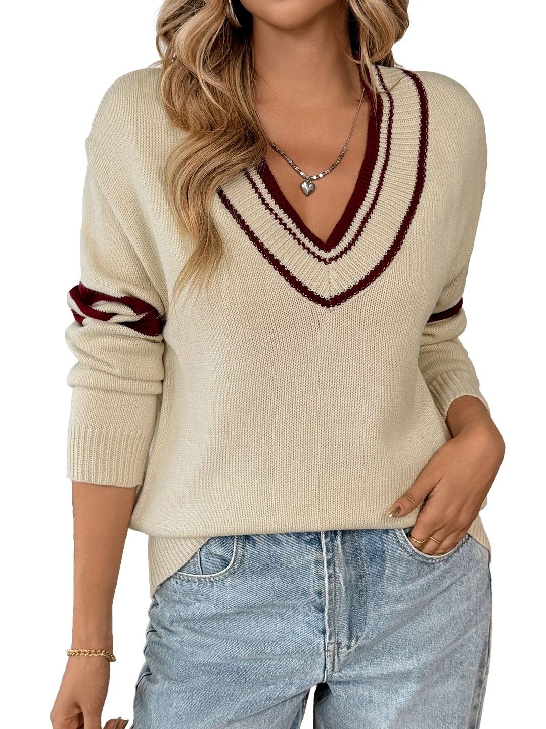NOWI Striped Pullover Style 651 - Nowi Korean Fashion