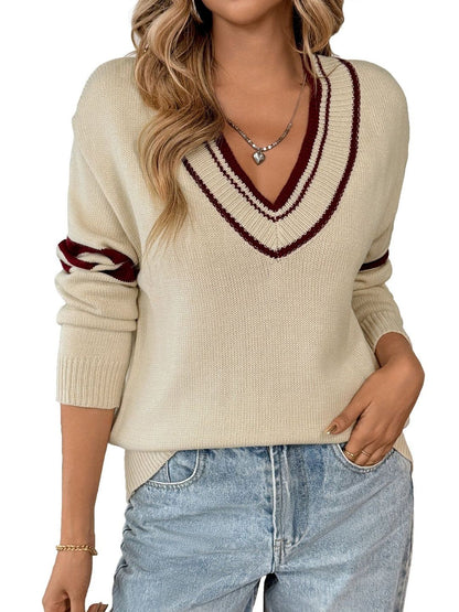 NOWI Striped Pullover Style 651 - Nowi Korean Fashion