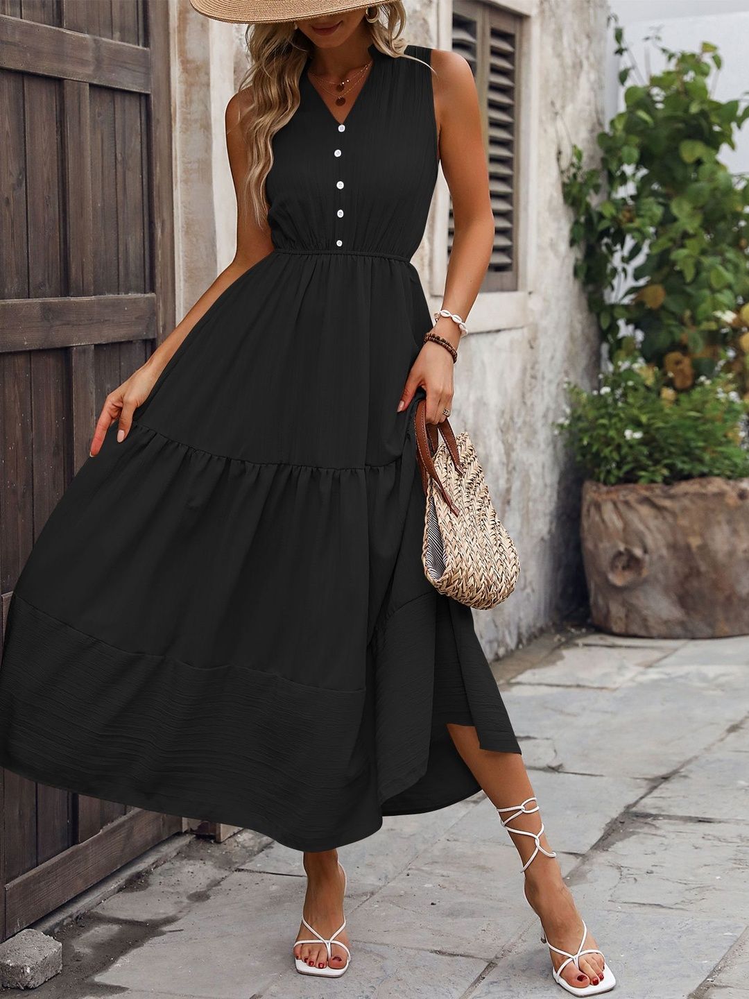 Fit & Flare Maxi Dress