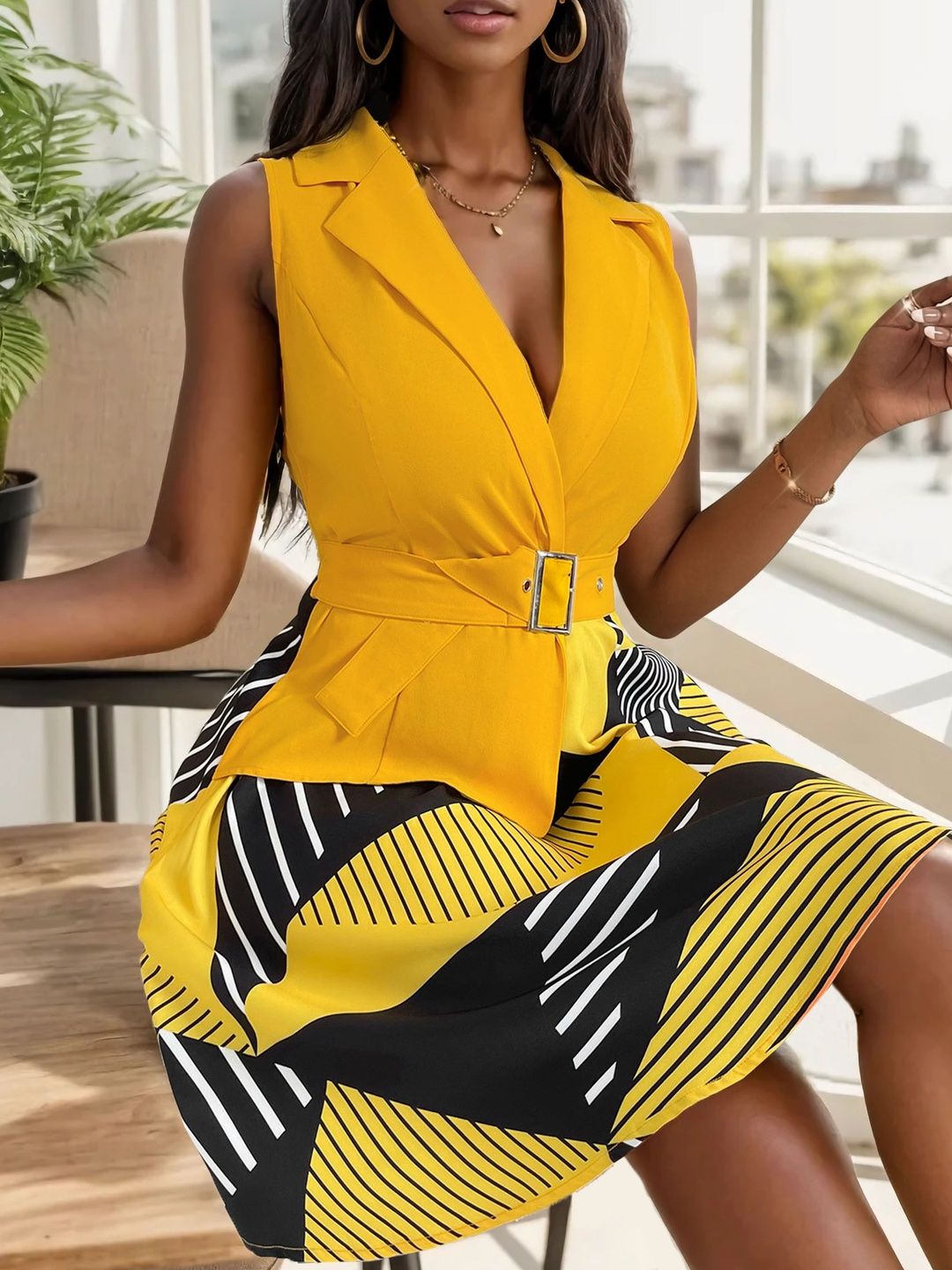 Print Fit & Flare Dress