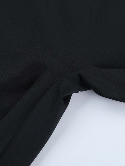 Women's Black Capri Jumpsuit